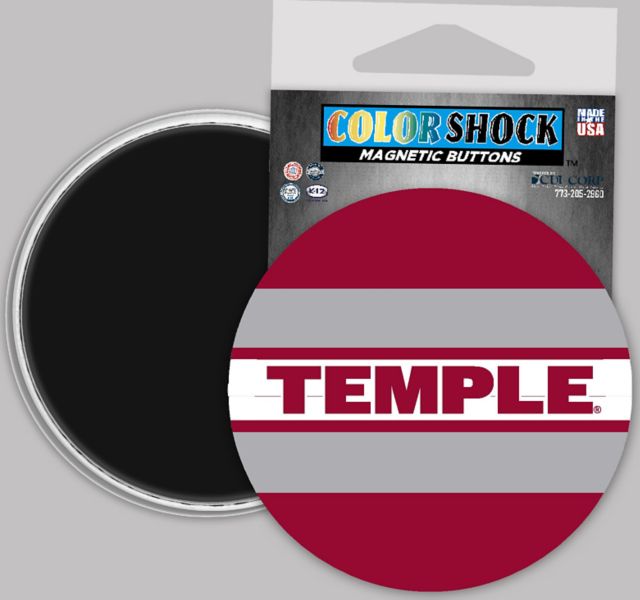Temple University 3" Button Magnet