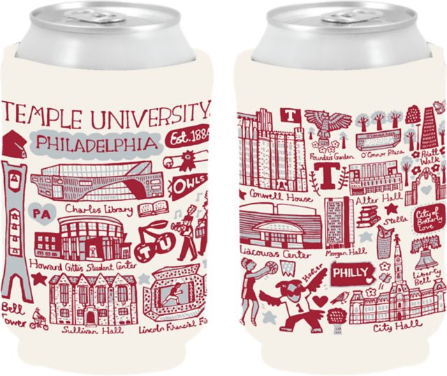 Temple University Julia Gash Can Coozie
