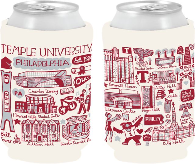 Temple University Julia Gash Can Coozie