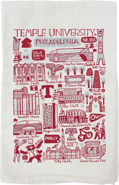 Temple University Julia Gash Kitchen Towel