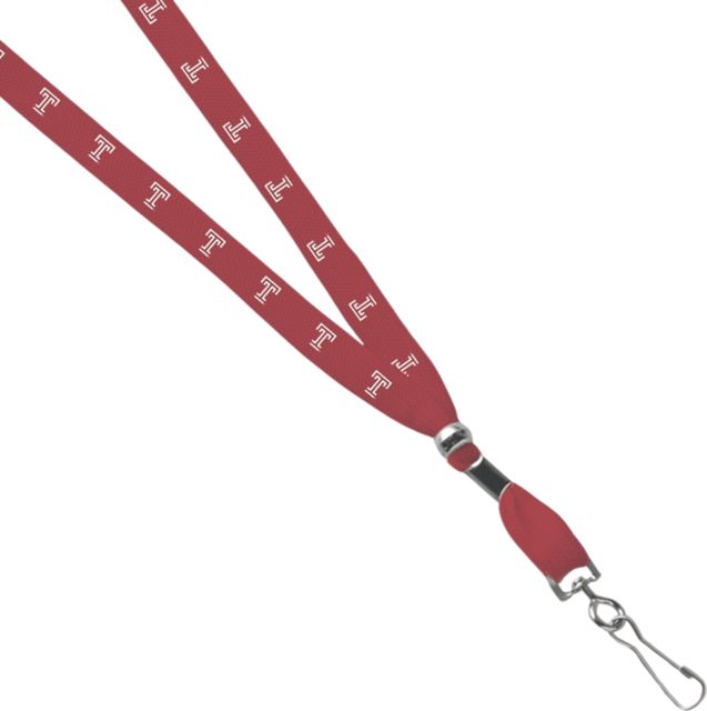 Temple University Lanyard with Swivel Hook