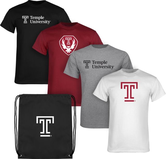 Temple University Short Sleeve T-Shirts Color Out Pack