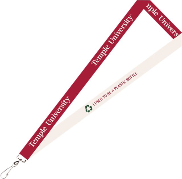 Temple University Recycled Lanyard