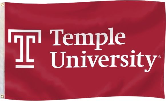 Temple University 3x5 Flag