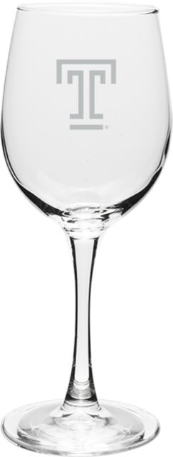 Temple University 12 oz. Wine Glass