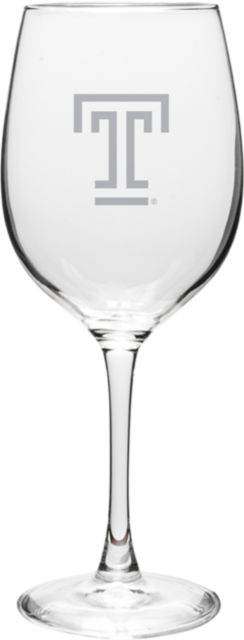 Temple University 16 oz. Wine Glass