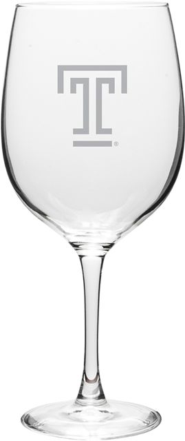 Temple University 19 oz. Wine Glass