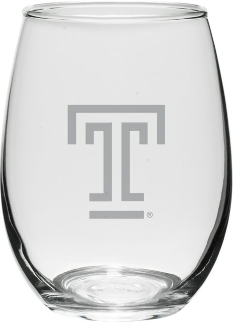 Temple University 21 oz. Wine Glass