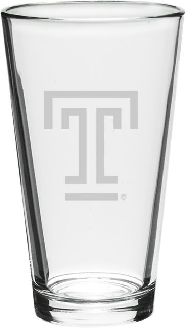 Temple University 16 oz. Mixing Glass