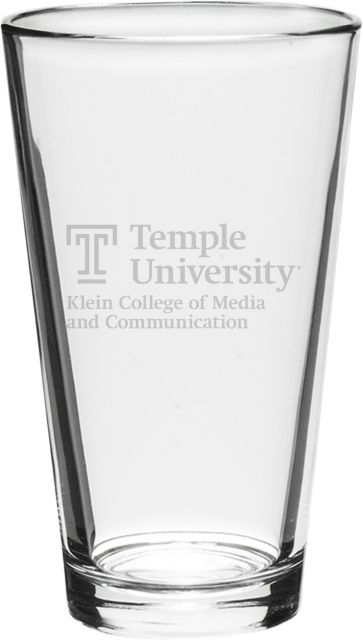 Temple University 16 oz. Mixing Glass