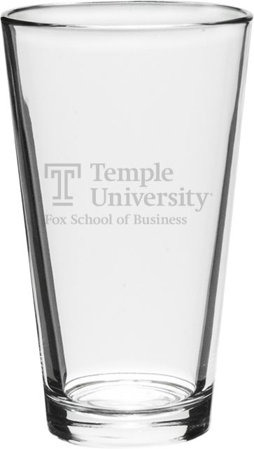 Temple University 16 oz. Mixing Glass