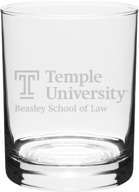 Temple University 14 oz. Dof Glass