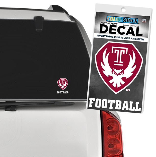 Temple University Football Decal