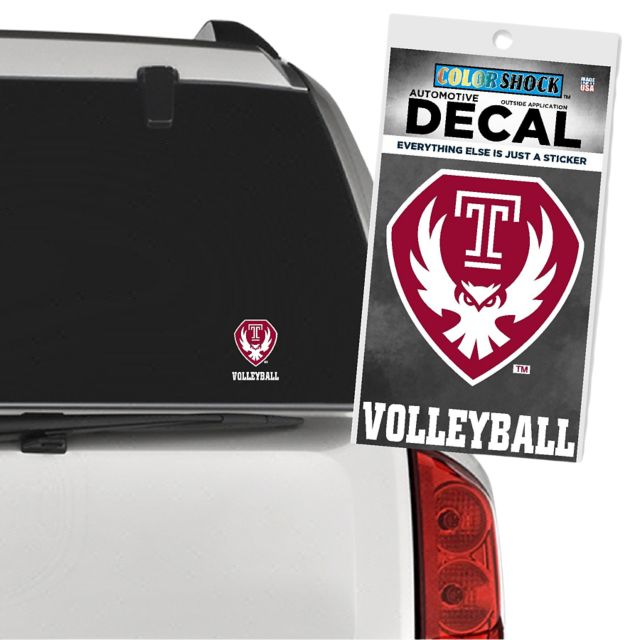 Temple University Volleyball Decal