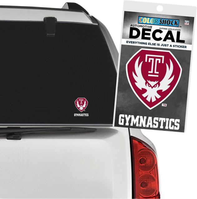 Temple University Gymnastics Decal