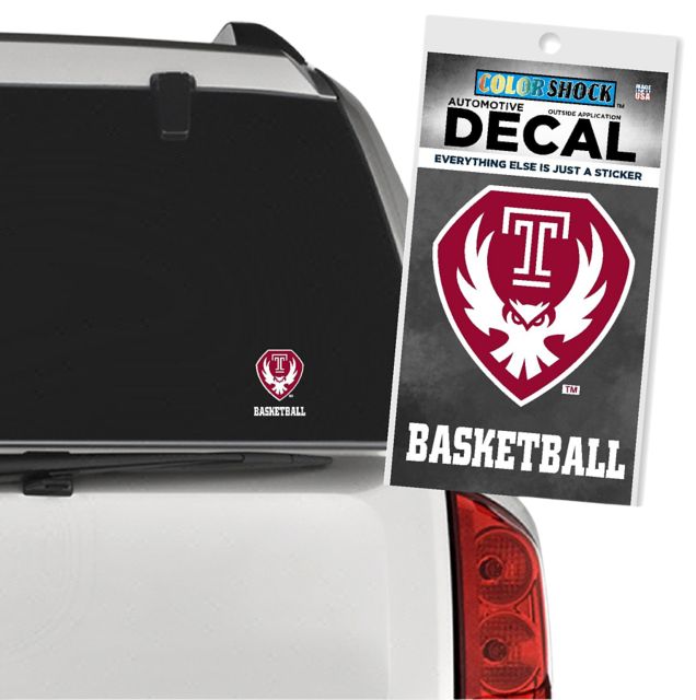 Temple University Basketball Decal