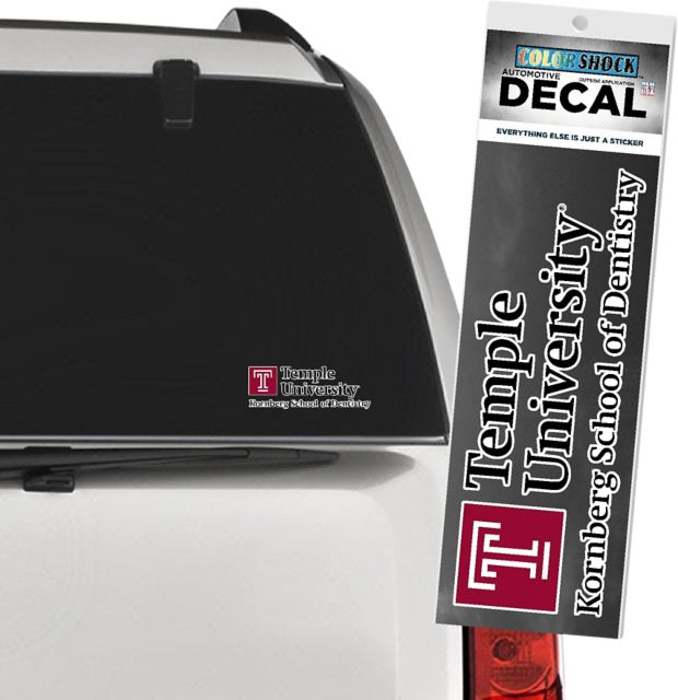 Temple University Kornberg School of Dentistry Decal