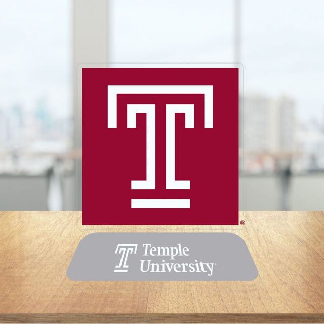 Temple University Mini Acrylic Stand