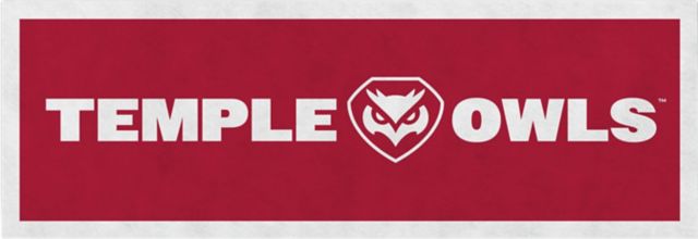 Temple University Owls 12" x  36" Horizontal Banner