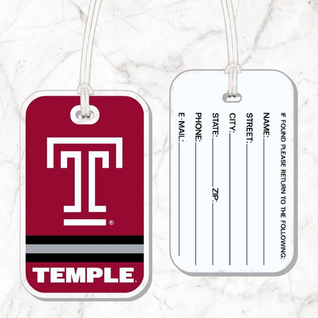 Temple University Bag Tag