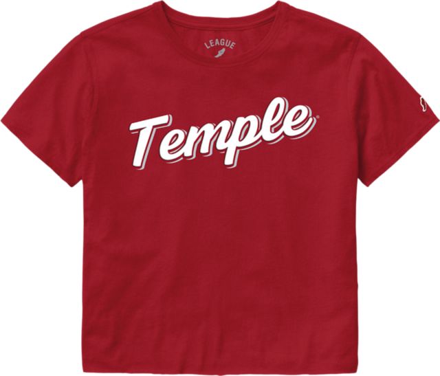 Temple University Owls Women's Crop Short Sleeve T-Shirt