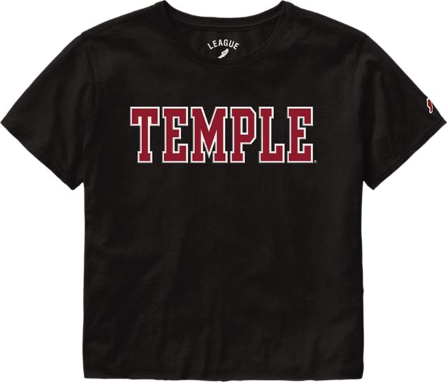 Temple University Short Sleeve Cropped T-Shirt