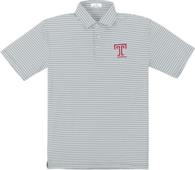 Temple University Performance Stripe Polo
