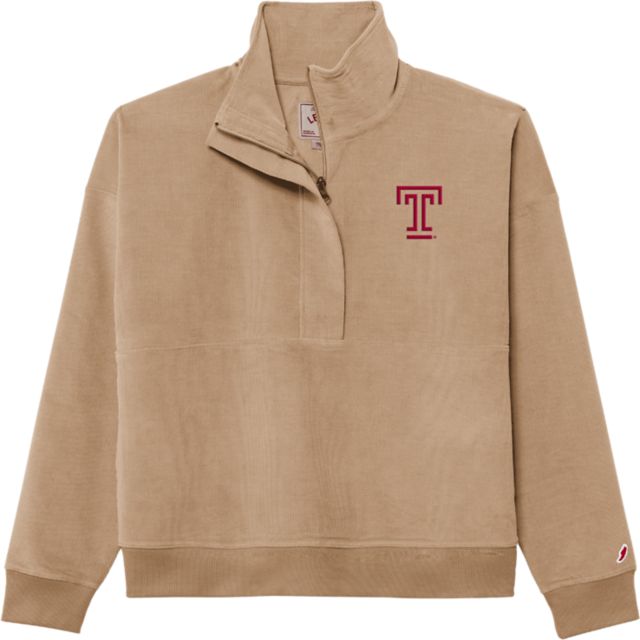 Temple University Women's Corded 1/2 Zip