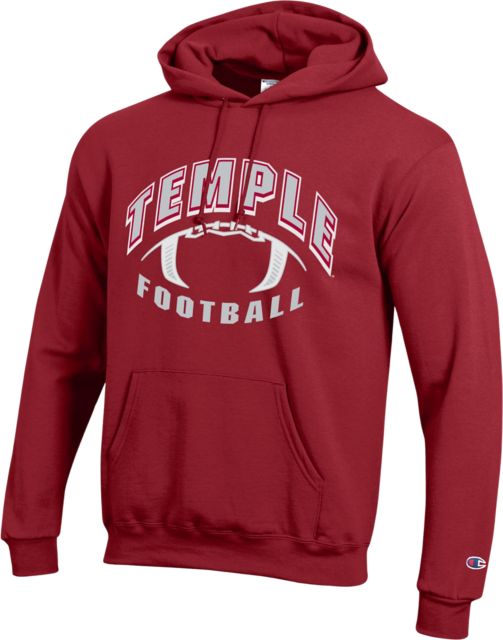 Temple University Owls Football Hooded Sweatshirt
