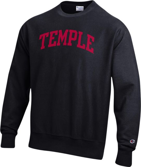 Temple University Owls Reverse Weave Crewneck Sweatshirt