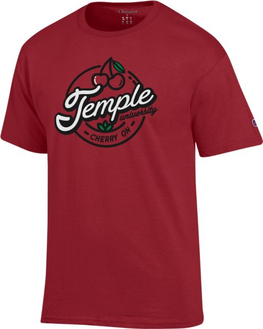 Temple University Cherry On Short Sleeve T-Shirt