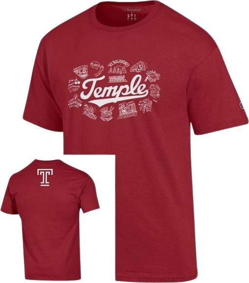 Temple University Jersey Short Sleeve Tee
