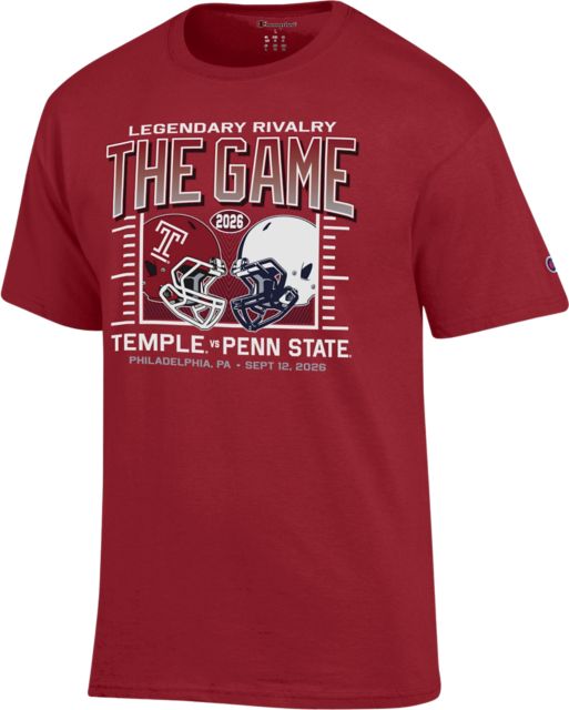 Temple University Football Rivalry Short Sleeve T-Shirt