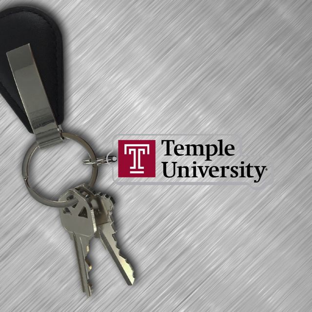 Temple University Keychain