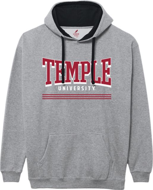 Temple University Owls Colorblock Hooded Sweatshirt