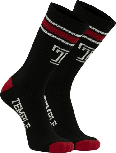 Temple University Crew Socks