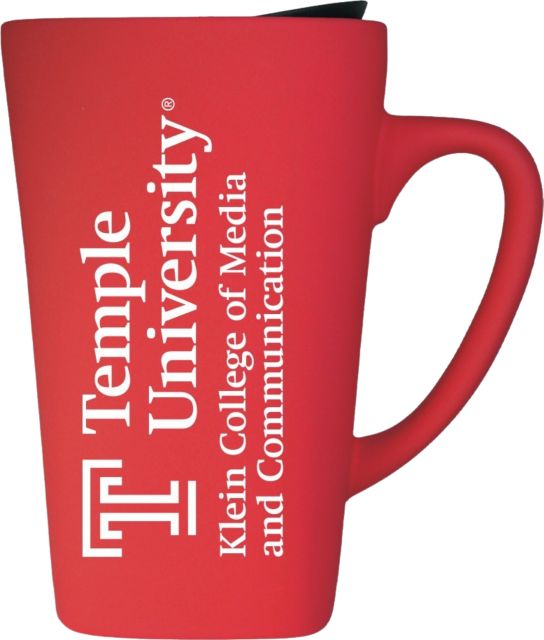 Temple University Klein College of Media and Communication 16 oz. Soft Touch Ceramic Mug