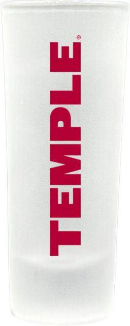 Temple University Frosted Collector's Glass