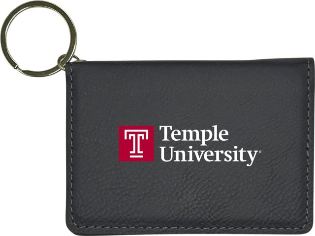 Temple University Leather ID Holder