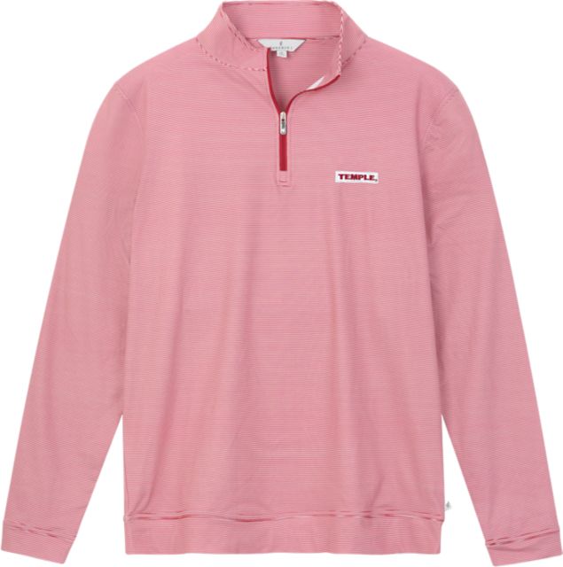 Temple University Stripe 1/4 Zip