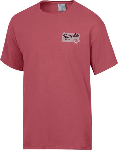 Temple University Owls Comfort Wash Garment Dyed T-Shirt