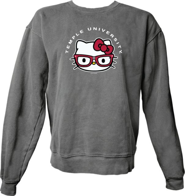 Temple University Hello Kitty Women's Dyed Crewneck Sweatshirt