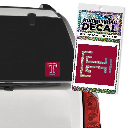 Temple University Hologram Decal