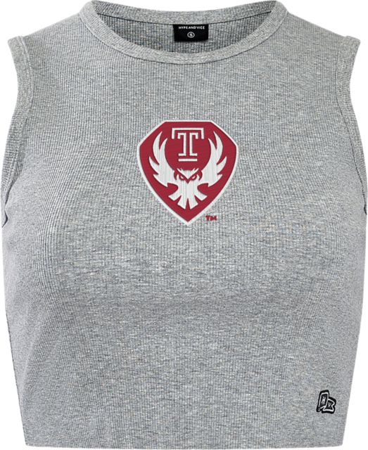 Temple University Owls Women's Cut Off Tank Top