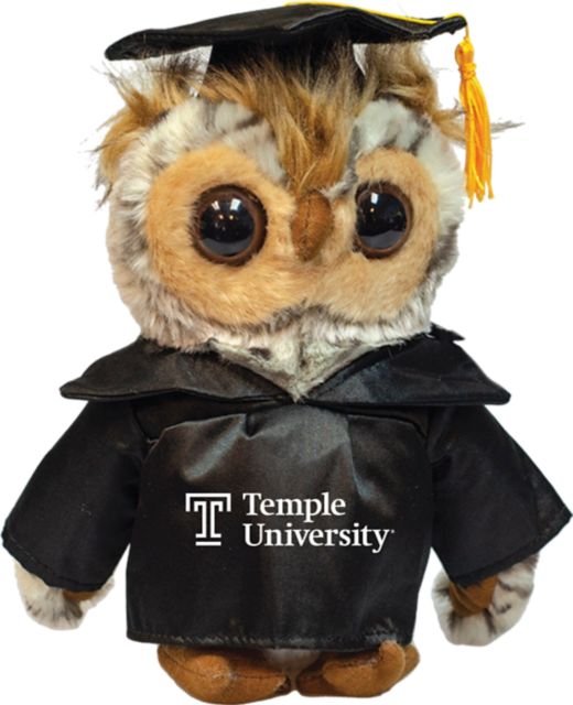 Temple University 8" Graduation Owl