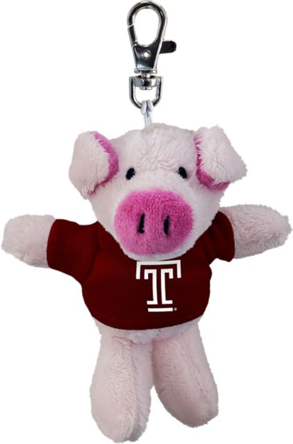 Temple University Plush Keychain