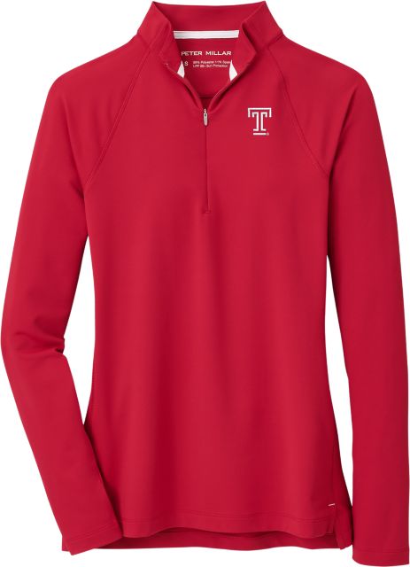 Temple University Women's Raglan Sleeve Perth 1/4 Zip