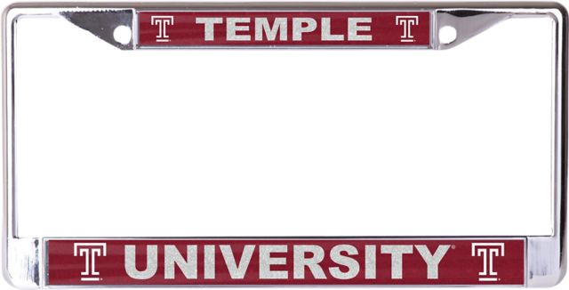 Temple University License Plate Frame