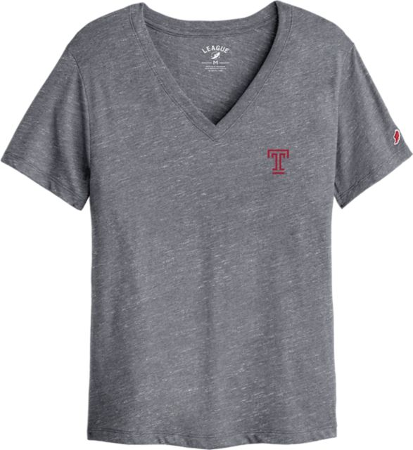 Temple University Women's V-Neck Short Sleeve T-Shirt