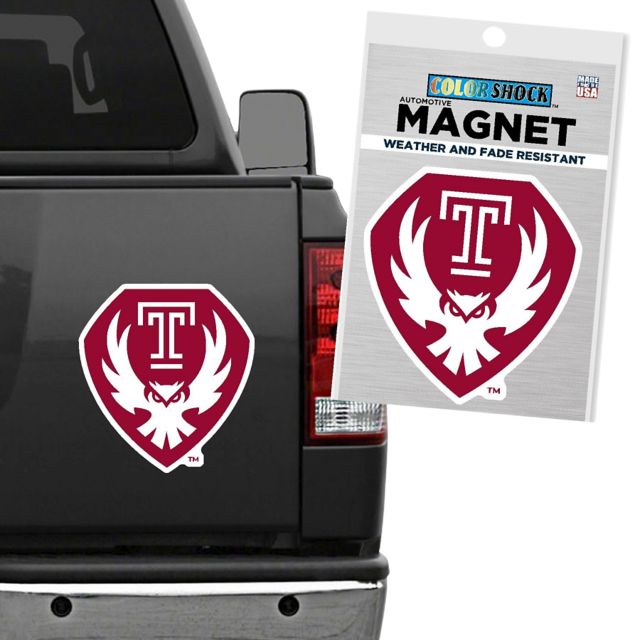 Temple University 12" x 12" Owls Magnet